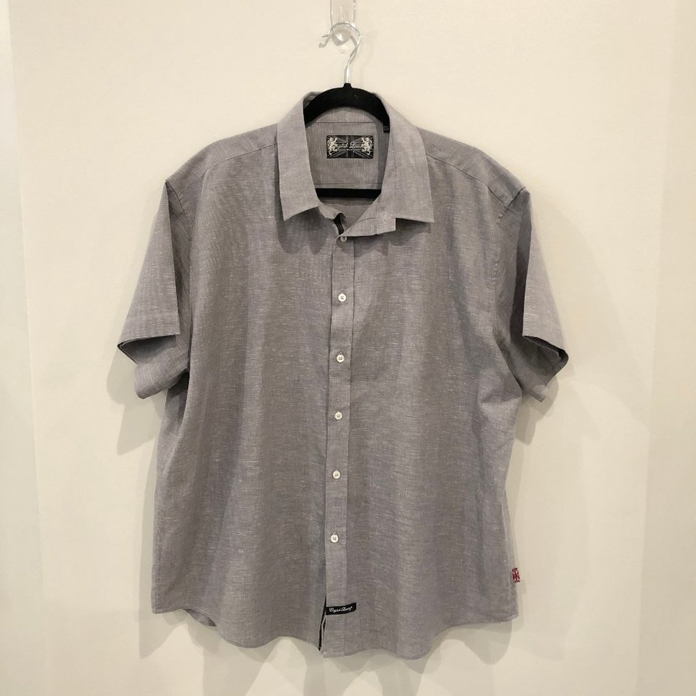 Men's ENGLISH LAUNDRY Short Sleeve Button Down Shirt. Size XL